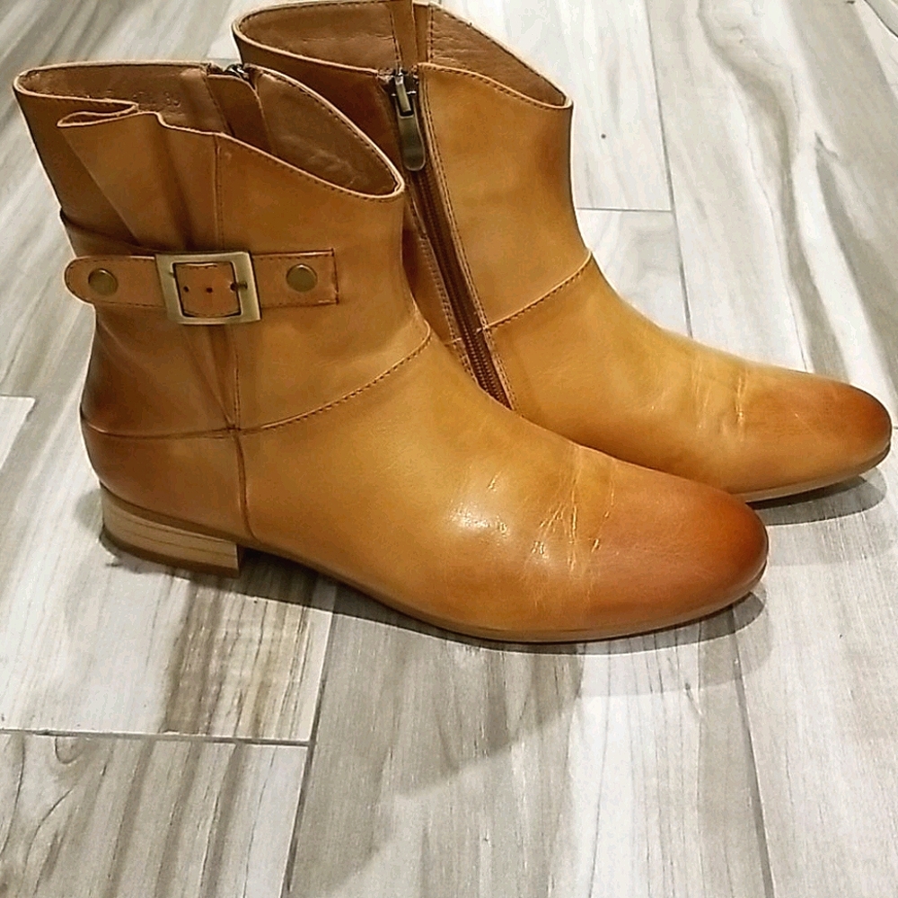 Comfort, low heel, leather  Ankle Boots, Euro 39